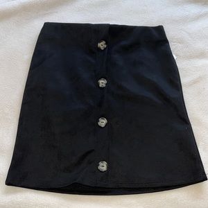 Mini Skirt, suede leather cowhide material